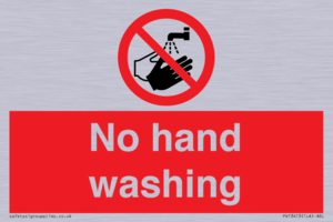 No hand washing